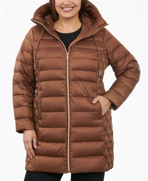 michael kors plus size down puffer coat|macy's plus size puffer coat.